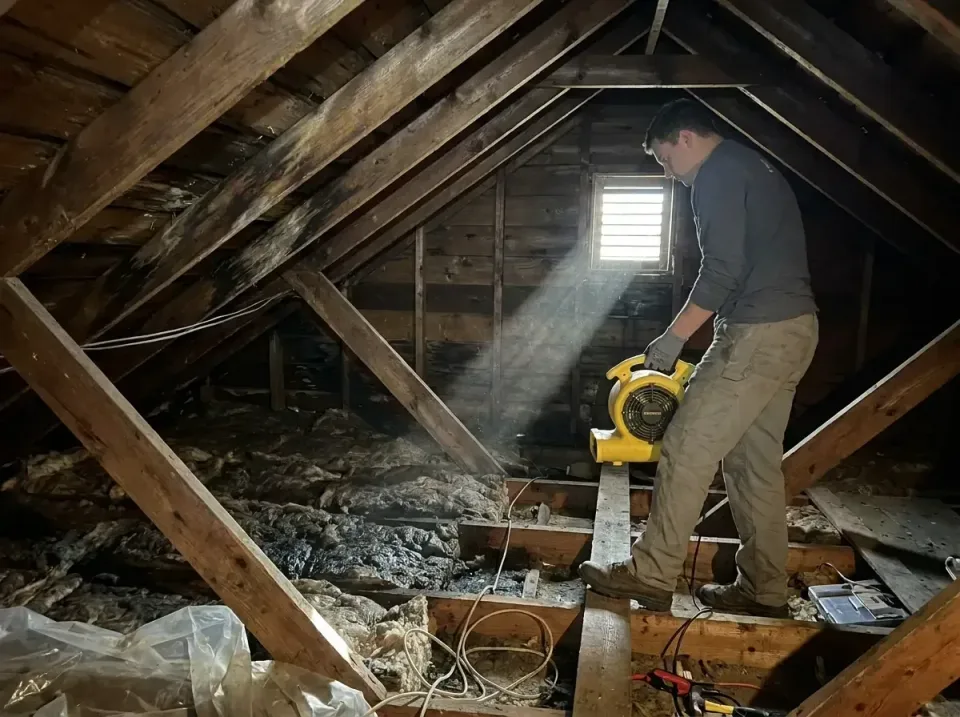 attic-water-damage-drying-proc-007 — frequently asked questions, Emergency Water Extraction & 24/7 Flood Response in Lauderh…